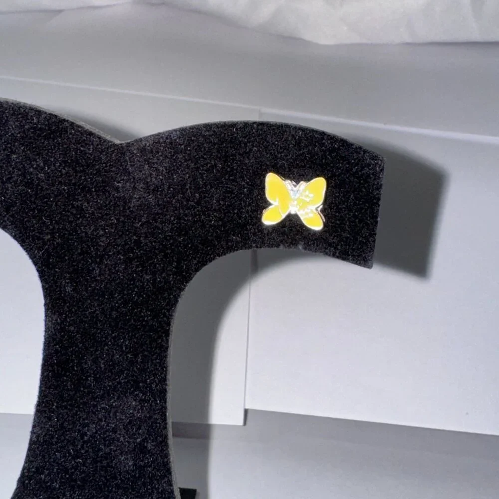 Yellow Butterfly Post Earrings